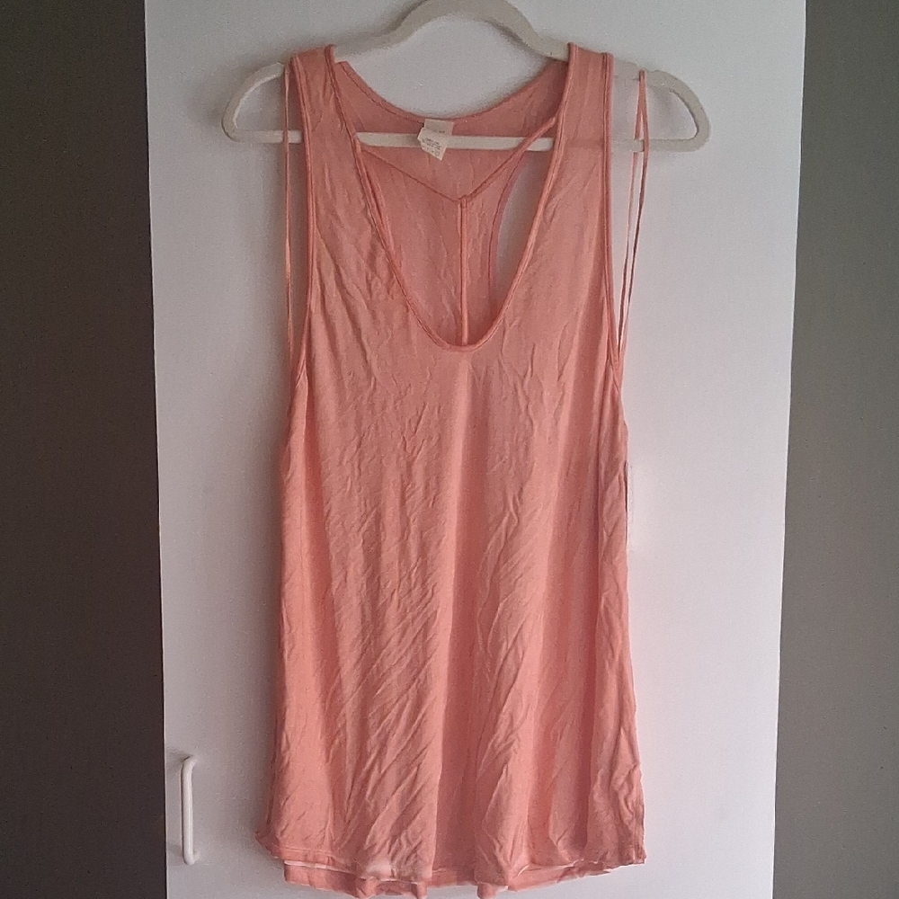 Free People Coral Tank Top